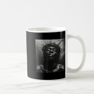 Mug Jésus noir fume, Christianisme, Église, Christ,