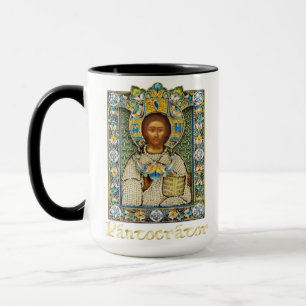 Mug Jésus Pantokrator Icône orthodoxe catholique