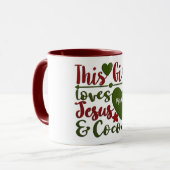 Mug Jésus Personnalisé Et cacao Chaud (Devant gauche)