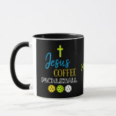Mug JESUS Pickleball de café élégant (Gauche)