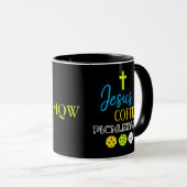 Mug JESUS Pickleball de café élégant (Devant droit)