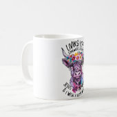 Mug Jésus Prend La Roue Et Je Souhaite Qu'Un Heifer Le (Devant gauche)