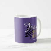 Mug JÉSUS ROI DES ROIS Noël pourpre (Devant droit)