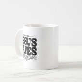 Mug Jesus Saves Onback Subtle Christian Minimal Religi (Devant gauche)