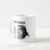 Mug Jésus se rase - Jésus Mème drôle (Devant gauche)