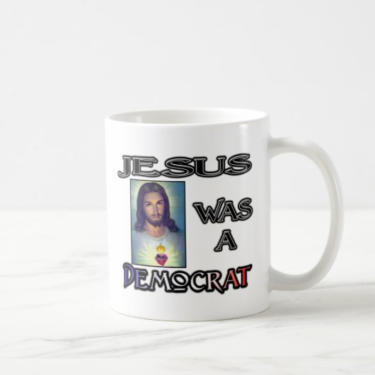 Mug Jésus serait un Démocrate (blanc) (Droite)