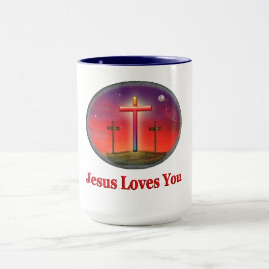 Mug jésus t'aime (Centre)