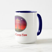 Mug jésus t'aime (Devant droit)