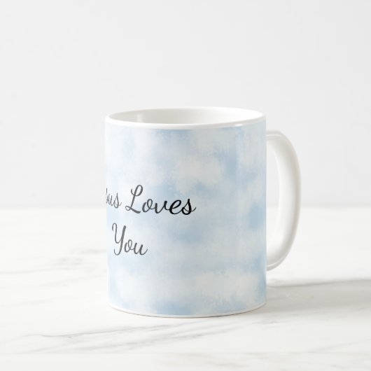 Mug Jésus t'aime (Devant droit)