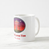 Mug jésus t'aime (Devant droit)