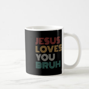 Mug Jésus t'aime Bro Bruh Christian Boys Ados Enfants