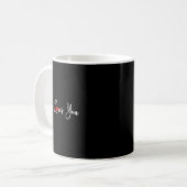 Mug Jésus t'aime - chrétien religieux (Devant gauche)