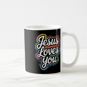Mug Jésus t'aime - Foi chrétienne &amp; Messa d'amour