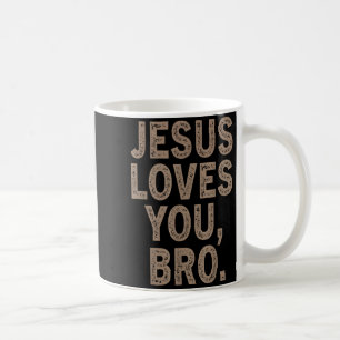 Mug Jésus t'aime frère drôle hommes chrétiens garçon a