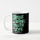 Mug Jesus The Way Truth Life John 14 6 Christian Bible (Gauche)