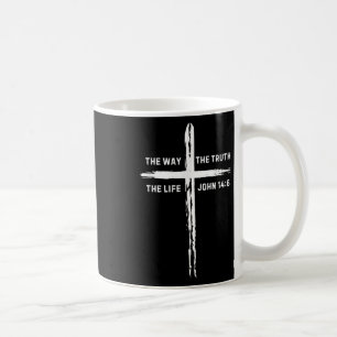 Mug Jésus traverse la voie Vérité Vie Hommes Femmes En
