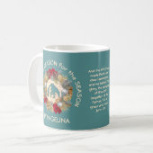 Mug JÉSUS turquoise EST LA RAISON DE Noël (Devant gauche)