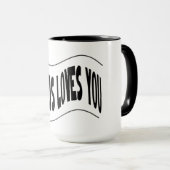 Mug Jésus vous aime (Devant droit)