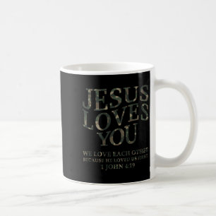 Mug Jésus Vous Aime Moi Camo Chrétien Jeunesse Hommes