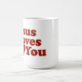 Mug Jésus vous aime pour les chrétiens (Centre)