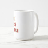 Mug Jésus vous aime pour les chrétiens (Devant droit)
