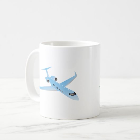 Mug Jet d'affaires (Devant gauche)
