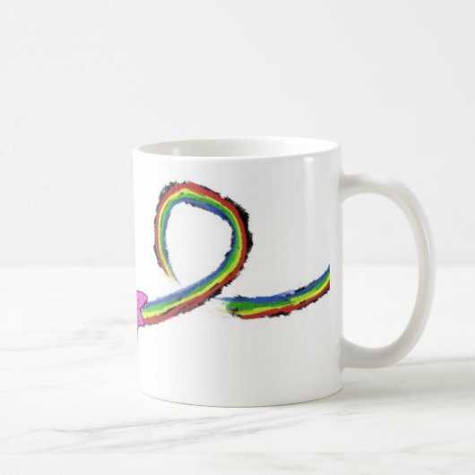 Mug Jet- d'arc-en-ciel de requin (Droite)