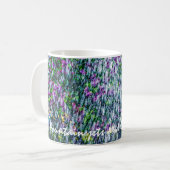 Mug Jet d'eau et fleurs lilas (Devant gauche)