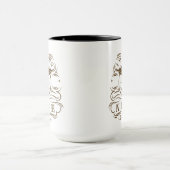 Mug J'étais né pour être infirmière (Centre)