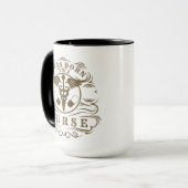 Mug J'étais né pour être infirmière (Devant gauche)