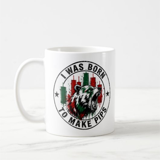 Mug J'étais né pour faire des Pips Conception de Trade (Gauche)