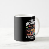 Mug J'Étais Normal Il Y A 2 Rottweilers - Funny Rottwe (Devant droit)