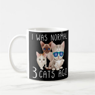 Mug J'Étais Normal Il Y A 3 Chats