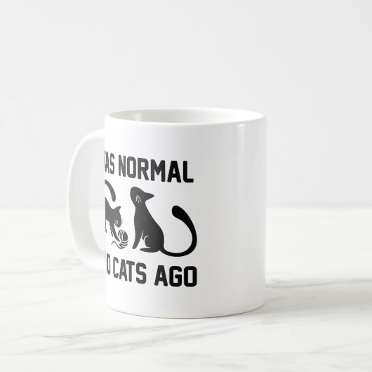 Mug J'Étais Normal Il Y A Deux Chats (Devant gauche)