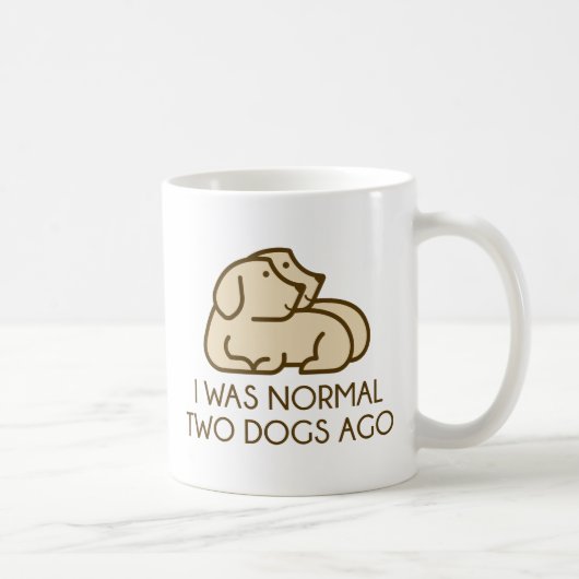 Mug J'étais normal il y a deux chiens (Droite)