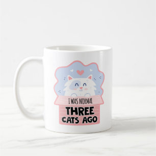 Mug J'Étais Normal Il Y A Trois Chats