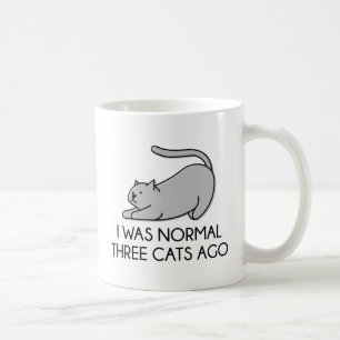 Mug J'Étais Normal Il Y A Trois Chats