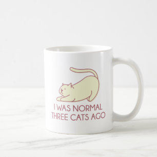 Mug J'étais normale il y a trois chats