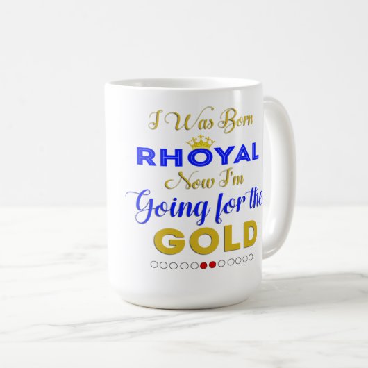 Mug J'étais Rhoyal né (Devant droit)