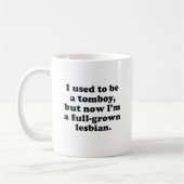 Mug J'étais un garçon manqué (Gauche)