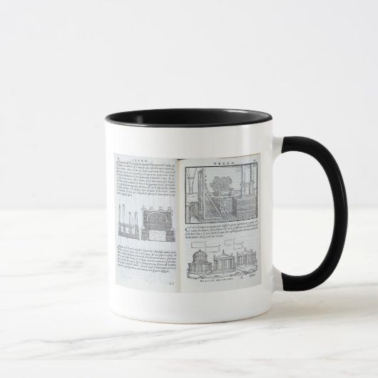 Mug Jetant des fondements, de "Della Architettura", (Droite)