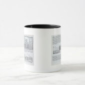 Mug Jetant des fondements, de "Della Architettura", (Centre)