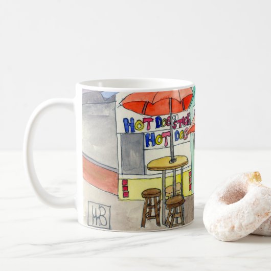 Mug Jetée de Redondo Beach (Avec donut)