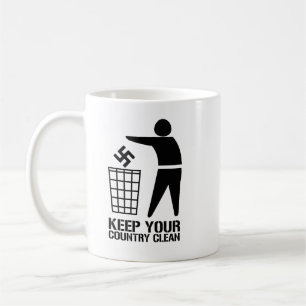 Mug Jeter les fascistes garder votre pays propre