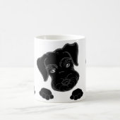 Mug jeter un coup d'oeil noir de schnauzer miniature (Centre)
