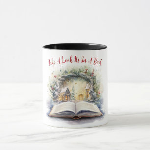 Mug Jetez un coup d'œil, c'est dans un livre