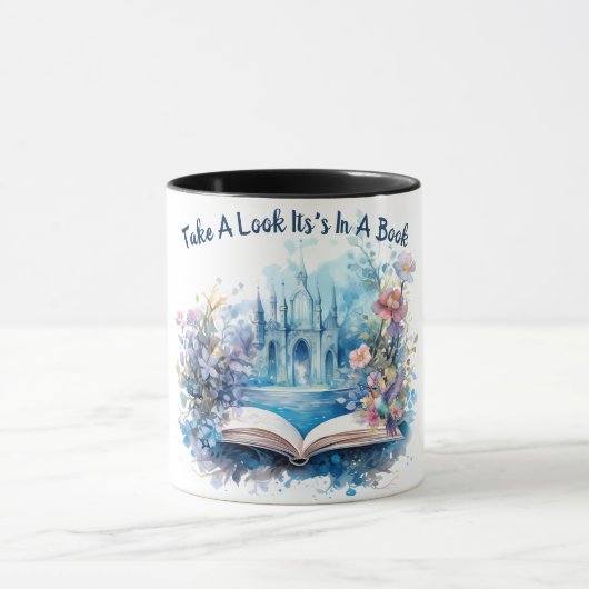 Mug Jetez un coup d'œil, c'est dans un livre (Centre)