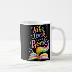 Mug Jetez un coup d'œil dans un livre équipe d'aquarel