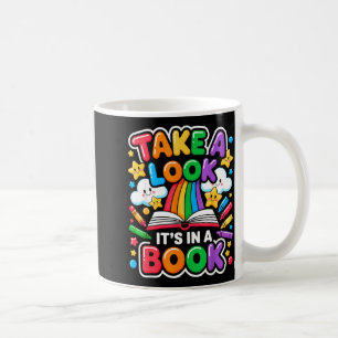 Mug Jetez un coup d'œil dans un livre livre vermisseau