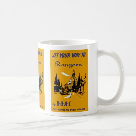 Mug Jetez votre chemin vers Rangoon (Droite)